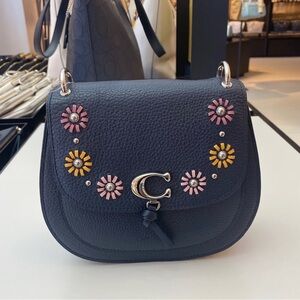 Coach Remi Crossbody Bag with Floral Embellishments